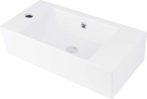 Umywalka ceramiczna nablatowa lewa