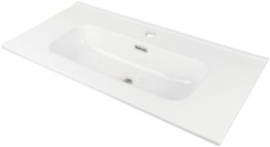 Umywalka ceramiczna wpuszczana w blat - 80 cm