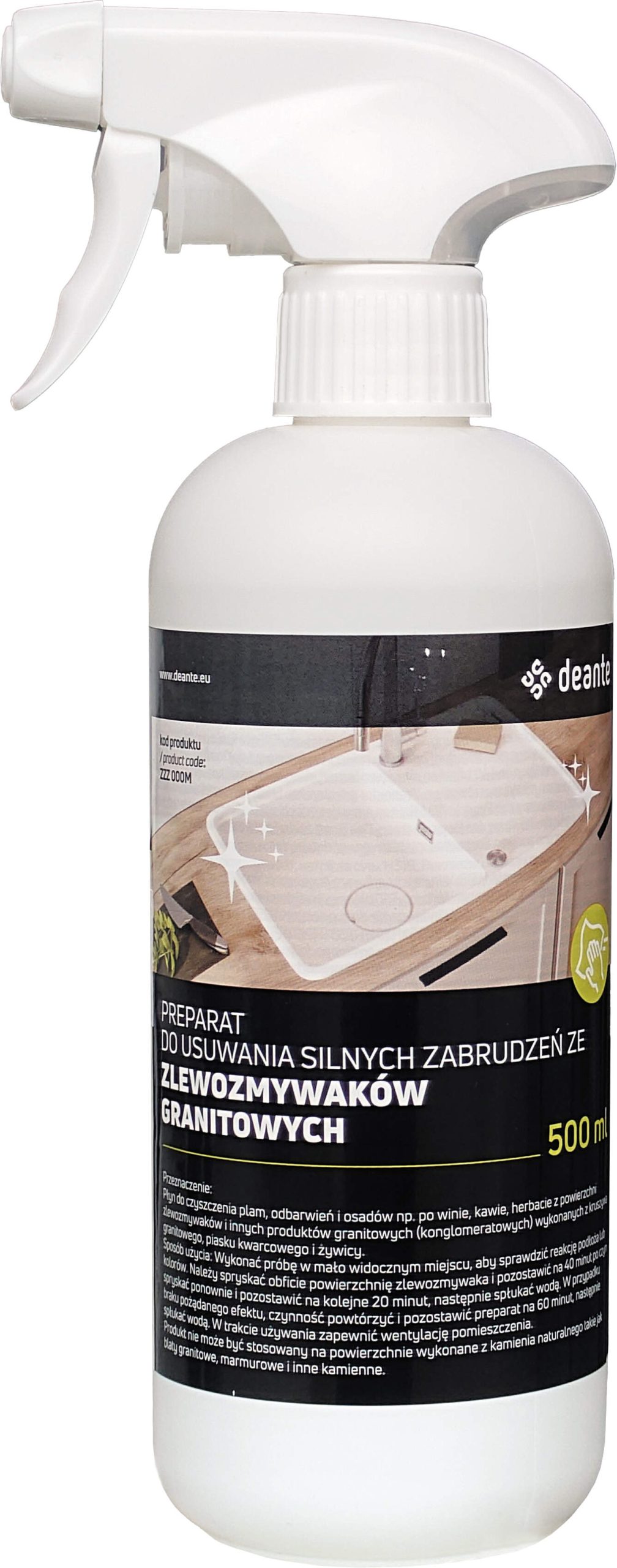 Preparat pl_do usuwania silnych zabrudzeń ze zlewozmywaków granitowych