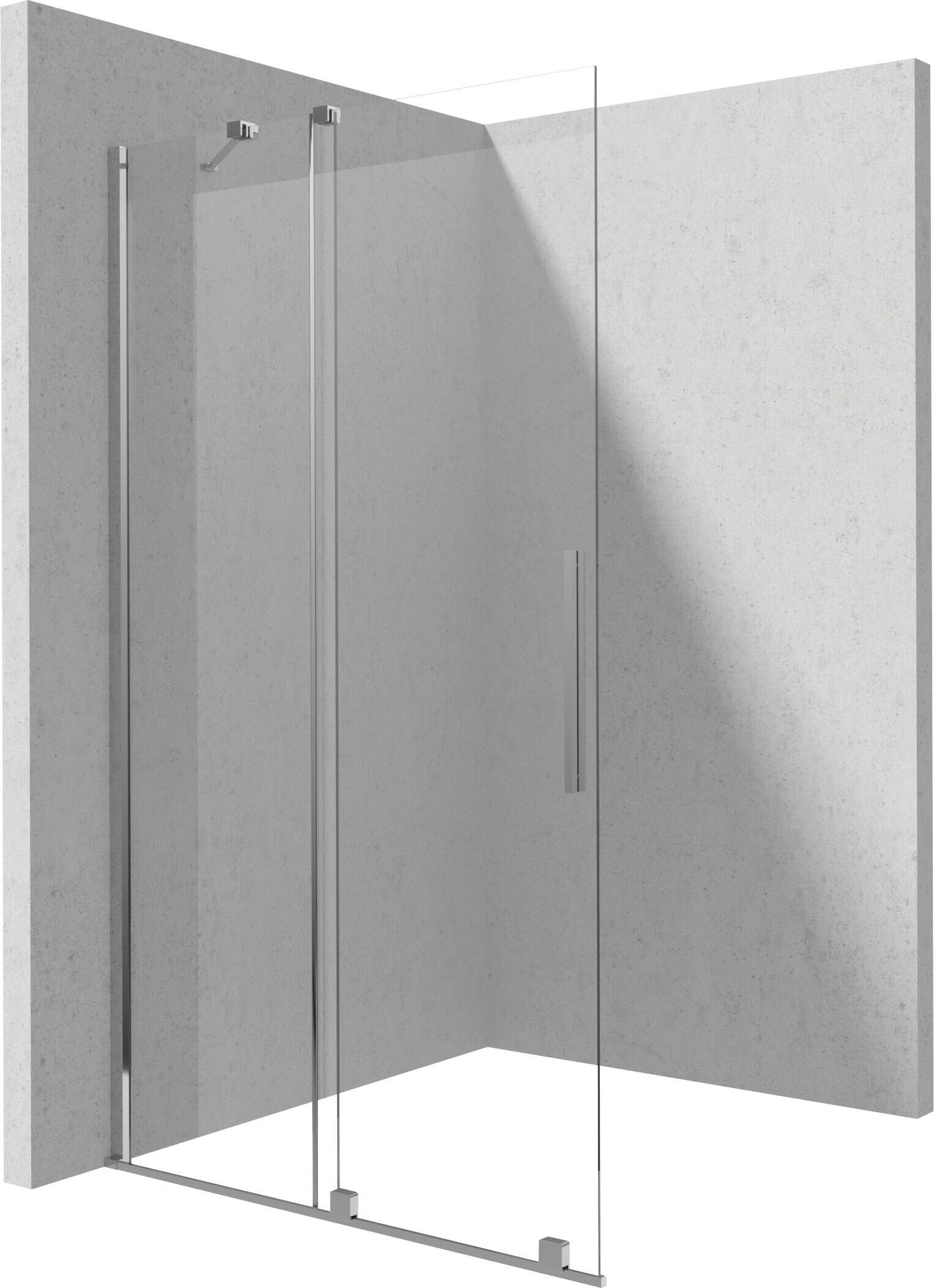 Ścianka prysznicowa walk-in 80 cm - przesuwna