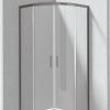 Kabina prysznicowa z brodzikiem półokrągła - 80x80 cm