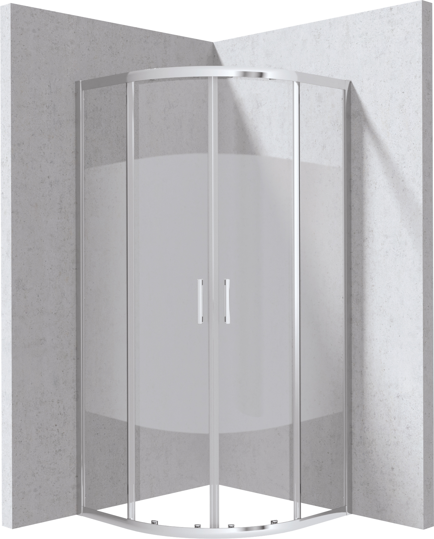 Kabina prysznicowa półokrągła 90x90 cm