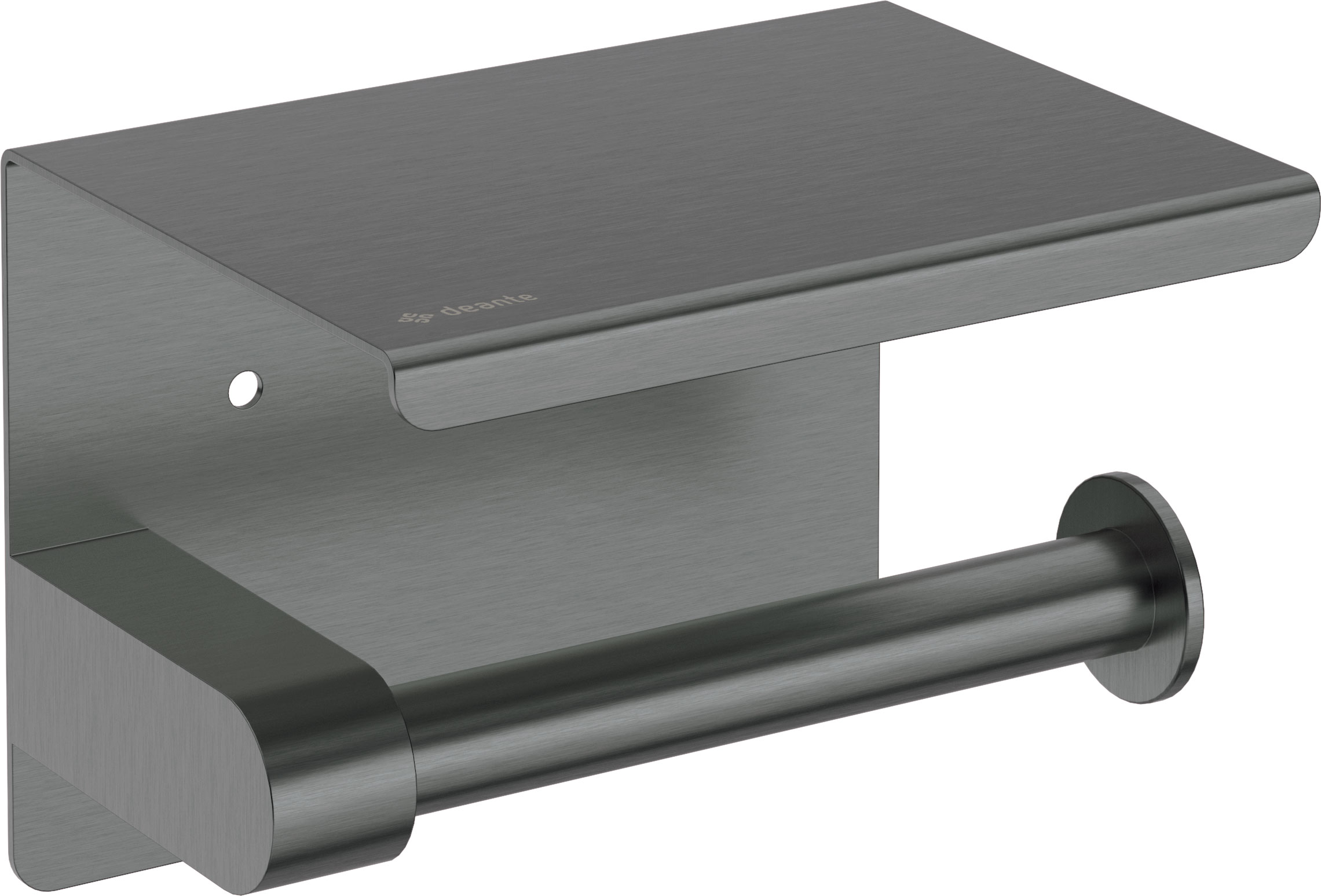 Uchwyt na papier toaletowy ścienny - z półką