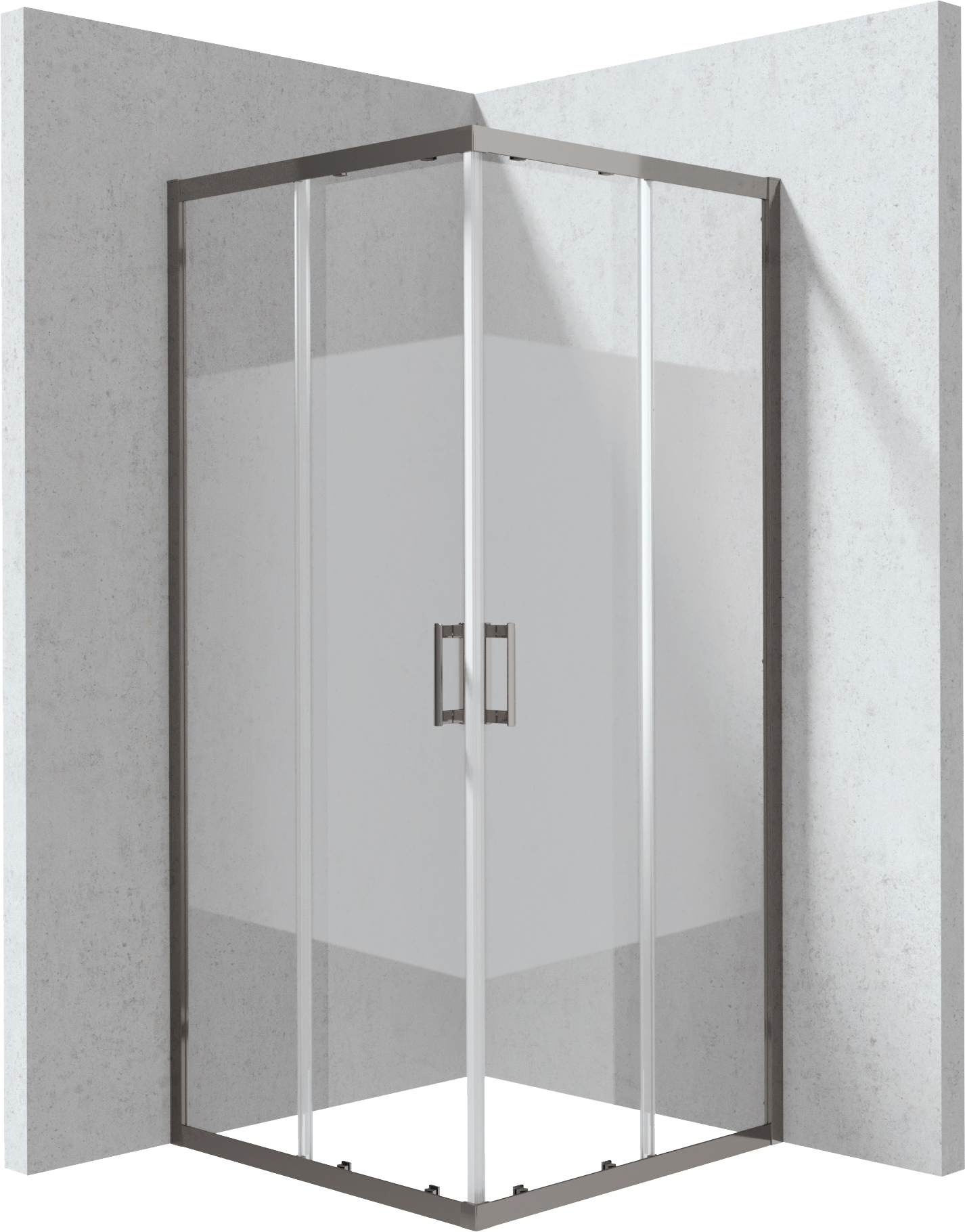 Kabina prysznicowa kwadratowa 80x80 cm - wzór pas